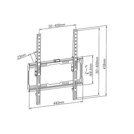 Uchwyt TV LCD HQ 32"-55" SLIM pochylny