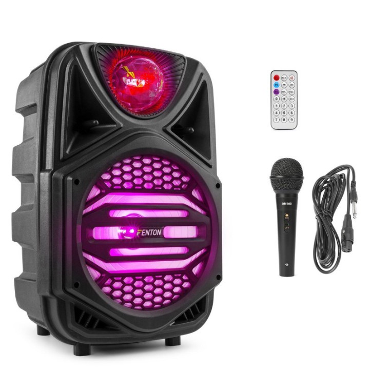 Głośnik Bluetooth Karaoke z USB AUX + mikrofon