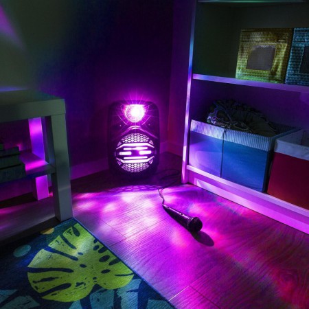 Głośnik Bluetooth Karaoke z USB AUX + mikrofon