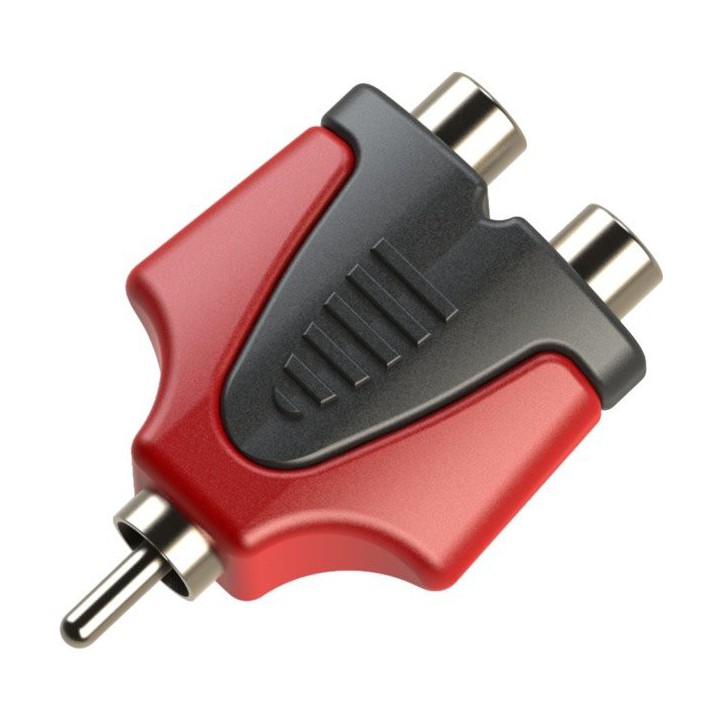 Redukcja przejściówka wtyku RCA na 2 x gniazdo RCA Roxtone RPAN310