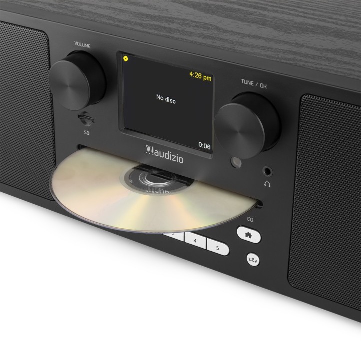 System Muzyczny Radio Internetowe CD BT DAB+ USB Black