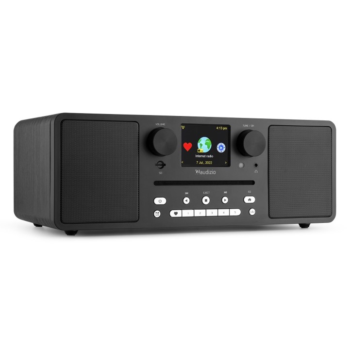 System Muzyczny Radio Internetowe CD BT DAB+ USB Black