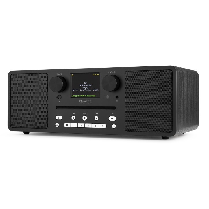 System Muzyczny Radio Internetowe CD BT DAB+ USB Black