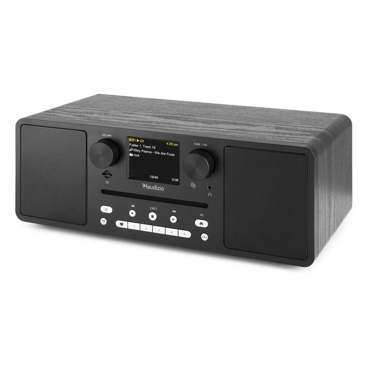 System Muzyczny Radio Internetowe CD BT DAB+ USB Black