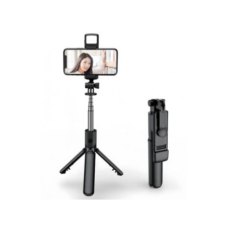 Uchwyt selfie stick z lampką kabel USB