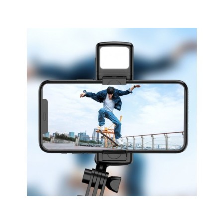 Uchwyt selfie stick z lampką kabel USB