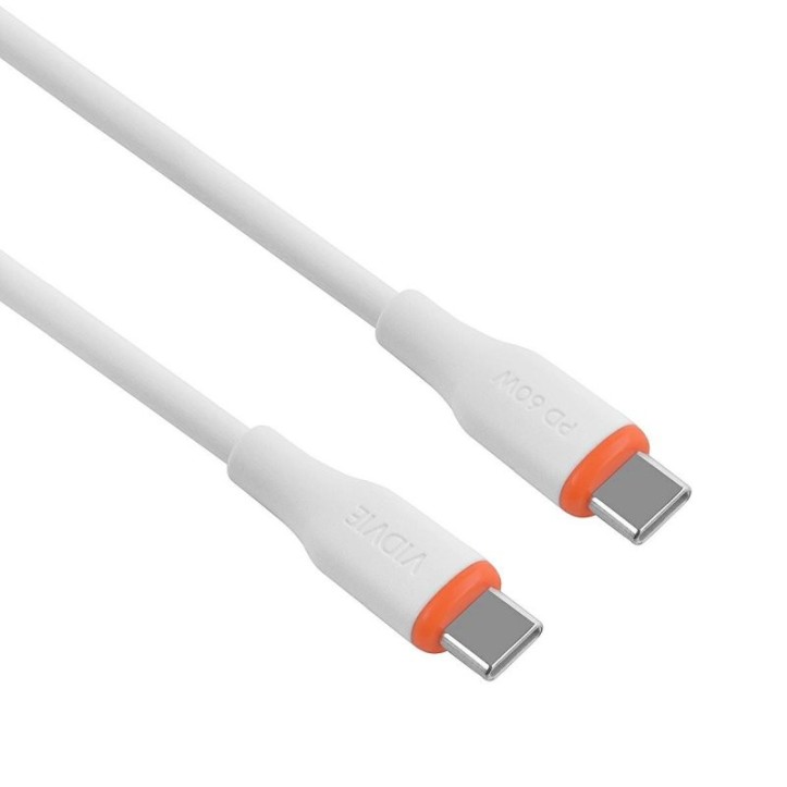 Kabel VIDVIE CB4031 Type C/Type C 60W, 1m biały