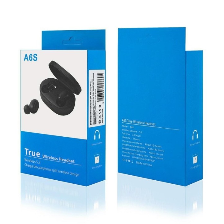 Słuchawki Bluetooth TWS A6S czarny