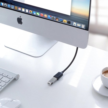Ugreen kabel przewód USB 2.0 (męski) - USB 2.0 (damski) czarny