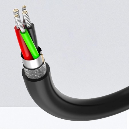 Ugreen kabel przewód USB 2.0 (męski) - USB 2.0 (damski) czarny