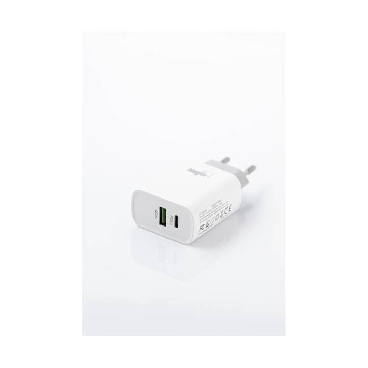 Ładowarka Sieciowa LS13 2 USB 18W PD+QC 3.0 Biała