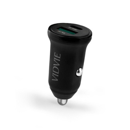 Ładowarka samochodowa VIDVIE CC532 1xUSB + 1xType C 30W czarny