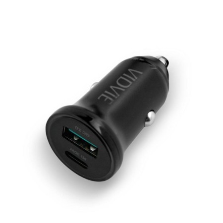 Ładowarka samochodowa VIDVIE CC532 1xUSB + 1xType C 30W czarny