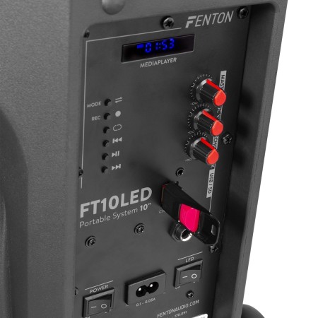 Kolumna Fenton FT 10 LED z mikrofonem bezprzewodowym