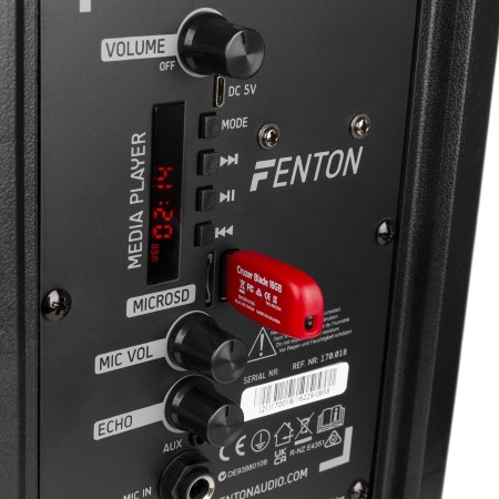 Kolumna Bluetooth USB AUX Mikrofon FT8 LED