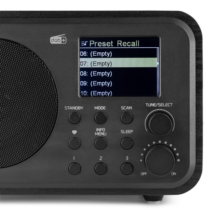 Radio Milan Tuner FM DAB+ odbiornik Bluetooth akumulator Czarna wersja