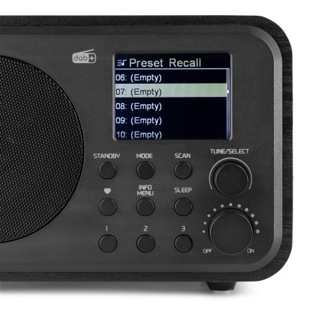 Radio Milan Tuner FM DAB+ odbiornik Bluetooth akumulator Czarna wersja