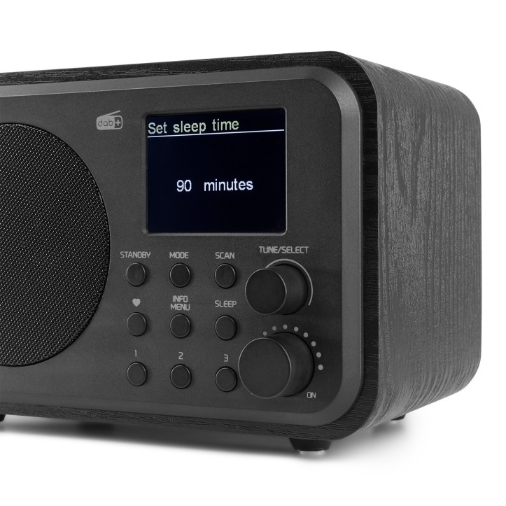Radio Milan Tuner FM DAB+ odbiornik Bluetooth akumulator Czarna wersja