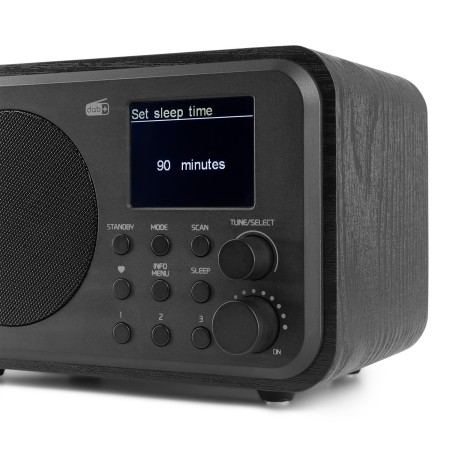 Radio Milan Tuner FM DAB+ odbiornik Bluetooth akumulator Czarna wersja