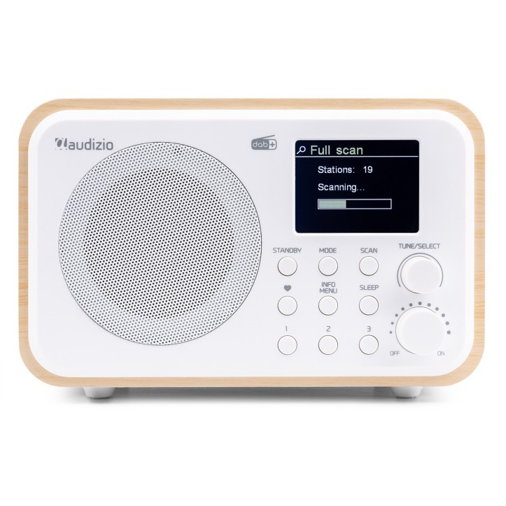 Radio Milan Tuner FM DAB+ odbiornik Bluetooth akumulator biały