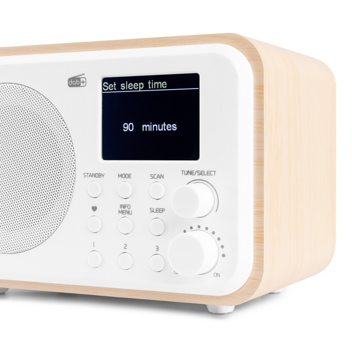 Radio Milan Tuner FM DAB+ odbiornik Bluetooth akumulator biały