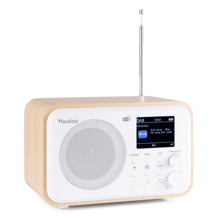 Radio Milan Tuner FM DAB+ odbiornik Bluetooth akumulator biały