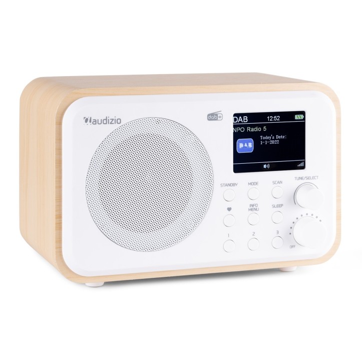 Radio Milan Tuner FM DAB+ odbiornik Bluetooth akumulator biały