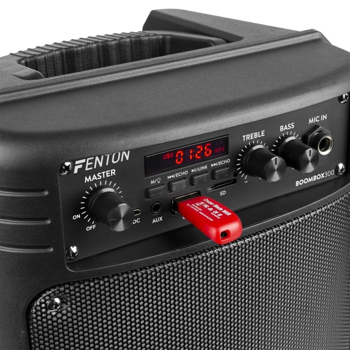 Głośnik Bluetooth AUX USB MP3 Mikrofon Przewodowy BOOMBOX 300