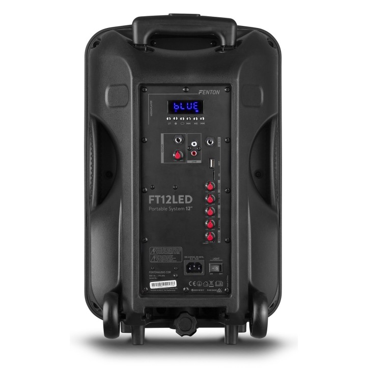 Kolumna Bluetooth FT12 LED z USB z mikrofonem bezprzewodowym i akumulatorem