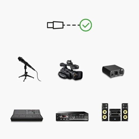 Kabel Ugreen audio XLR (żeński) - XLR (męski)