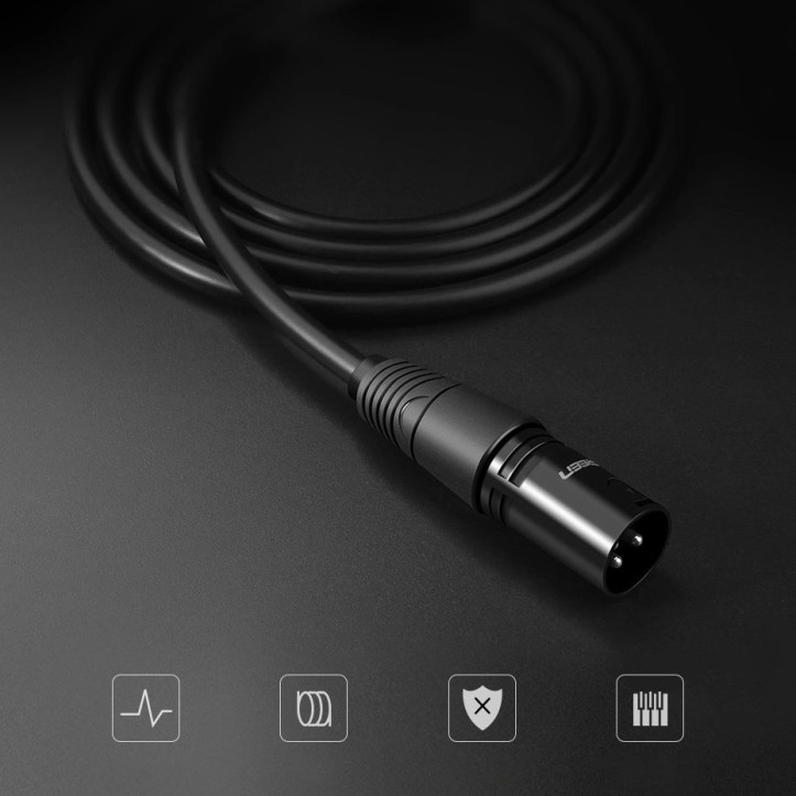 Kabel Ugreen audio XLR (żeński) - XLR (męski)