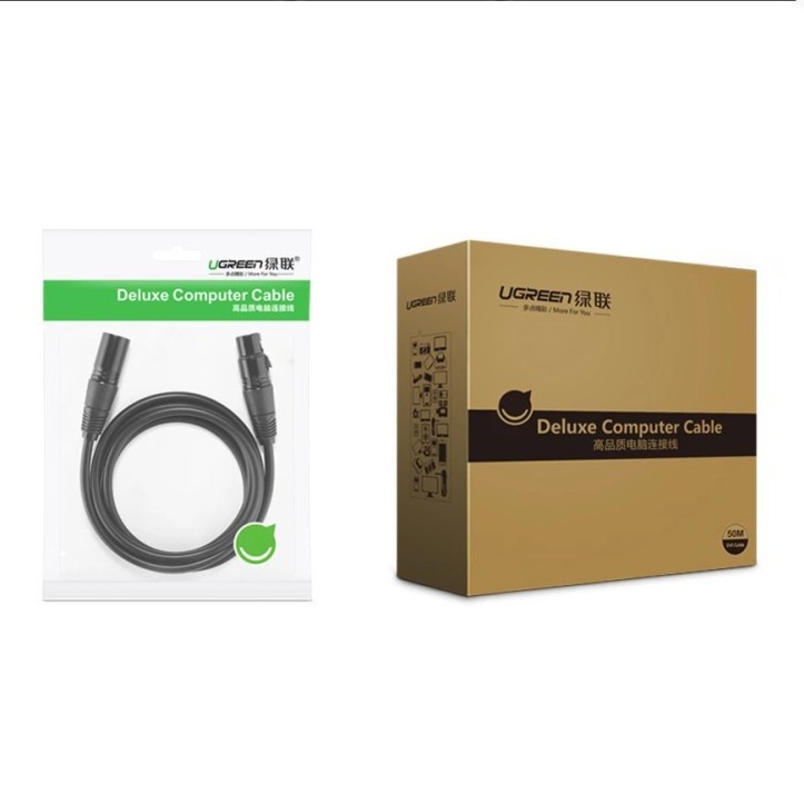 Kabel Ugreen audio XLR (żeński) - XLR (męski)