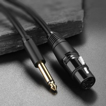 Ugreen kabel audio przewód do mikrofonu XLR (żeński) - 6,35 mm jack (męski)