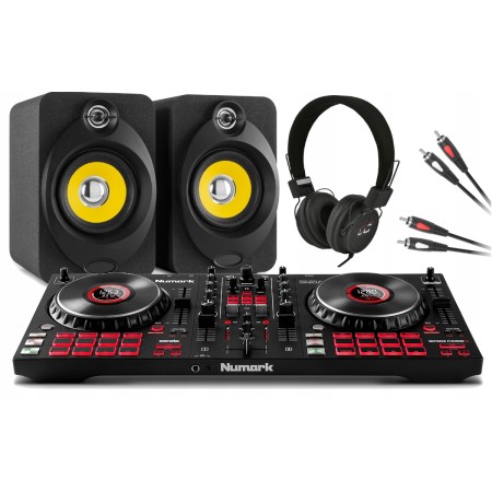 Zestaw DJ ski Numark Platinum FX + Monitory Aktywne XP40 + Słuchawki