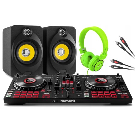 Zestaw DJ ski Numark Platinum FX + Monitory Aktywne XP40 + Słuchawki