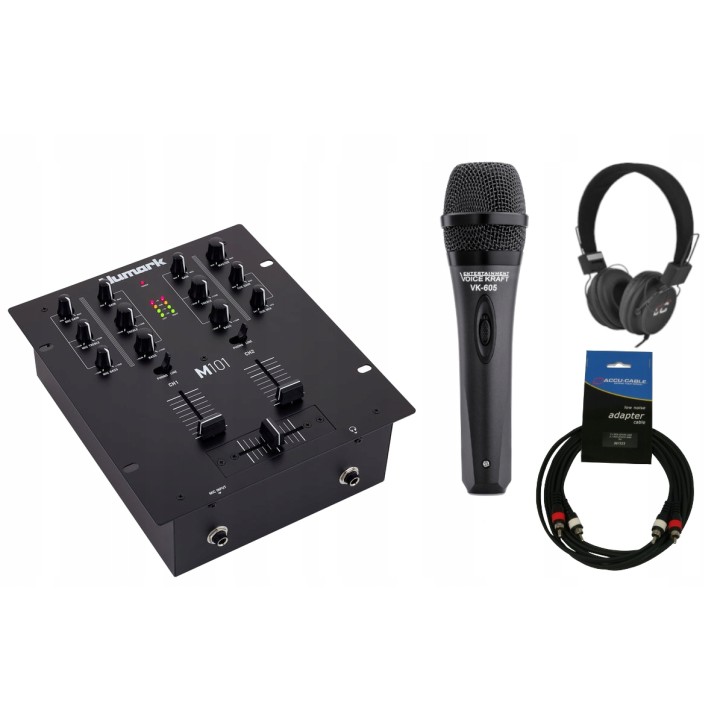 Mikser Numark M101 + Słuchawki i Mikrofon dynamiczny