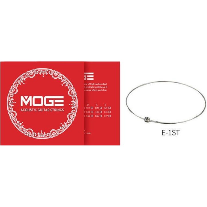 Struna pojedyncza E-1 do gitary akustycznej MOGE GR10-1