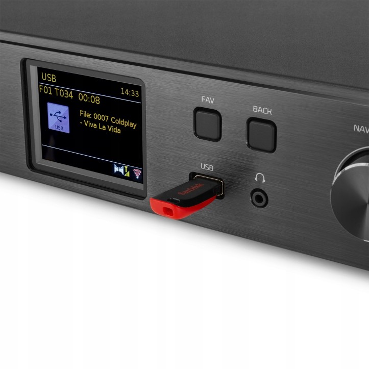 Wzmacniacz z Radiem Internetowym BRESCIA z odtwarzaczem CD DAB+/FM WI FI
