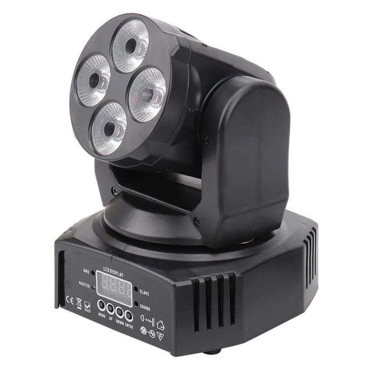 Zestaw 2x Głowica Ruchoma LED + LASER + kabel DMX