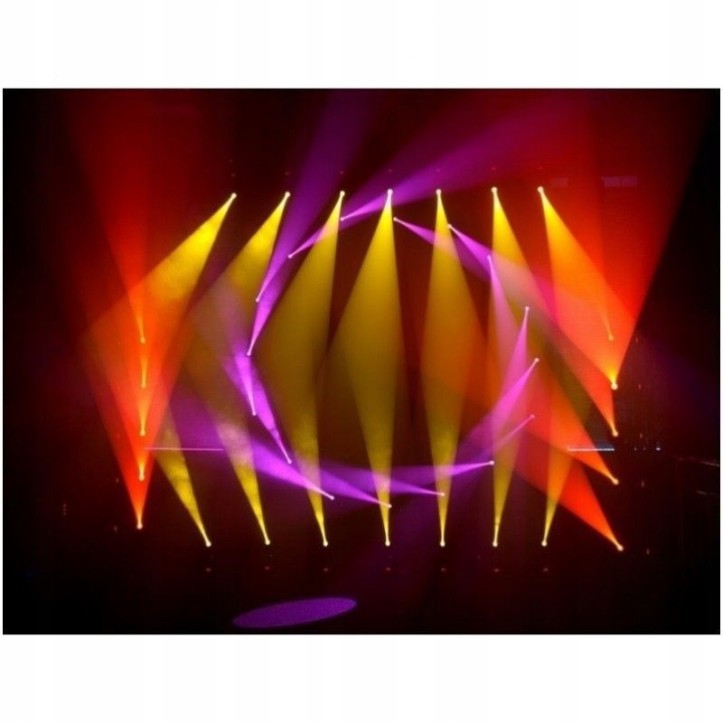 Zestaw Sceniczny 2 szt Głowa Ruchoma LED MINI SPOT 60 + kabel DMX