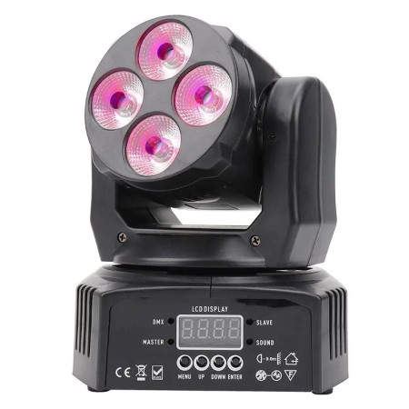 Zestaw 2x Głowica Ruchoma LED + kabel DMX