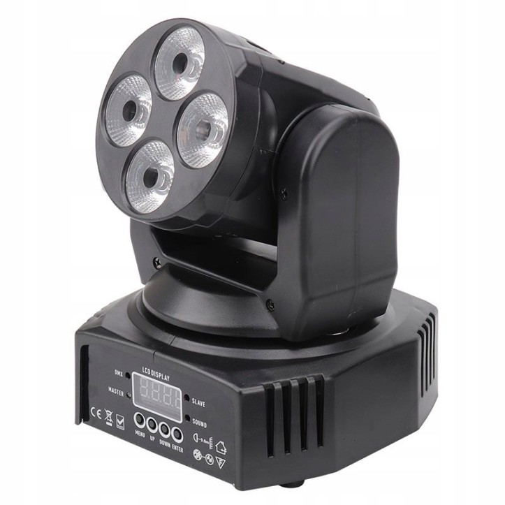 Zestaw 2x Głowica Ruchoma LED + kabel DMX