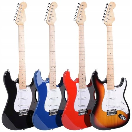 Zestaw Gitara Elektryczna z Piecykiem Gitarowym Pokrowiec + kabel + stojak