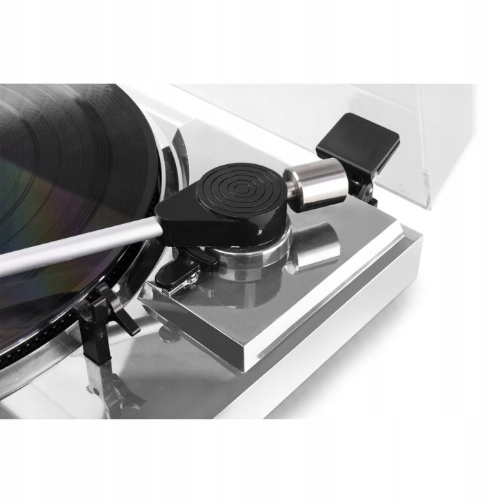 Gramofon Audizio RP310 z USB srebrny Odtwarzacz Vinyli