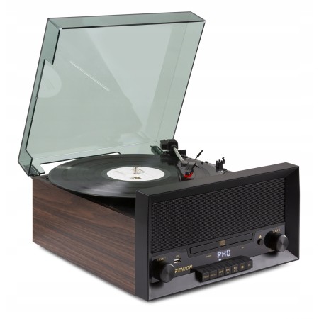 System Audio Gramofon z Odtwarzaczem CD USB AUX Bluetooth