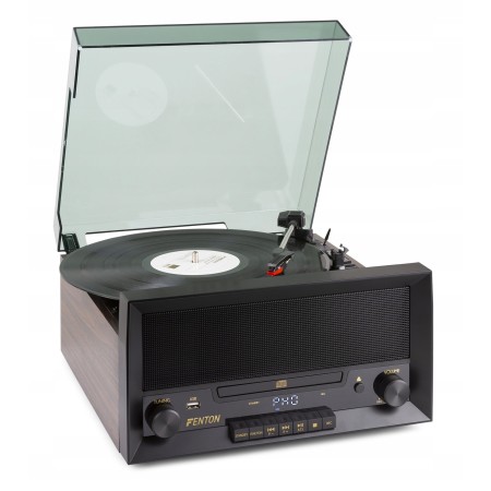 System Audio Gramofon z Odtwarzaczem CD USB AUX Bluetooth