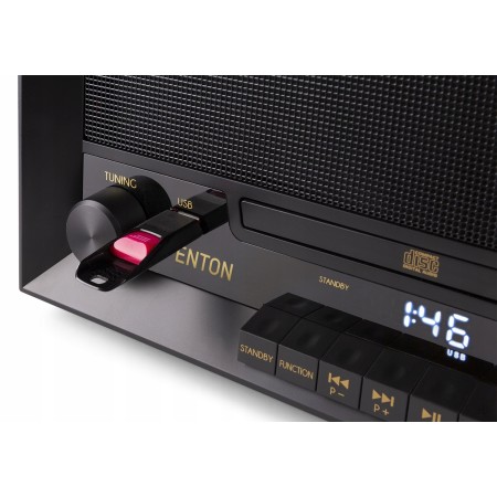 System Audio Gramofon z Odtwarzaczem CD USB AUX Bluetooth