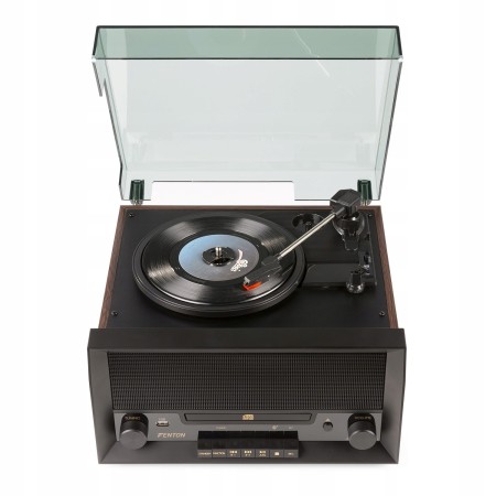 System Audio Gramofon z Odtwarzaczem CD USB AUX Bluetooth