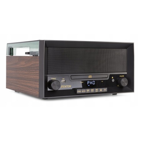 System Audio Gramofon z Odtwarzaczem CD USB AUX Bluetooth
