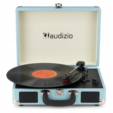 Gramofon Audizio RP116 Bluetooth Głośniki AUX in Miętowy Gramofon w Walizce